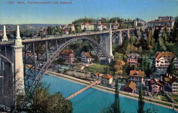 Bern - Kornhausbrücke und Schänzli Vorderseite