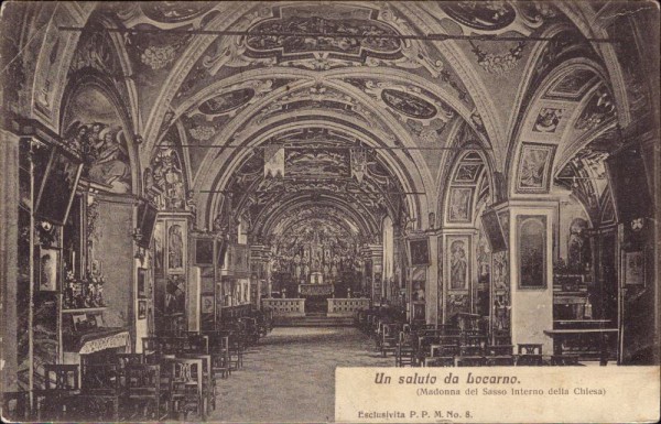 Un saluto da Locarno (Madonna del Sasso Interno della Chiesa)