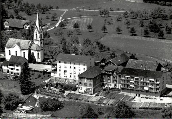 St. Pelagiberg, Kurhaus Marienburg, Flugaufnahme Vorderseite