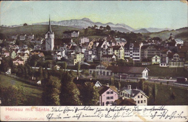 Herisau mit Säntis