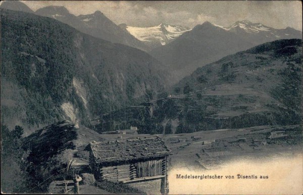 Medelsergletscher von Disentis/Mustér aus Vorderseite