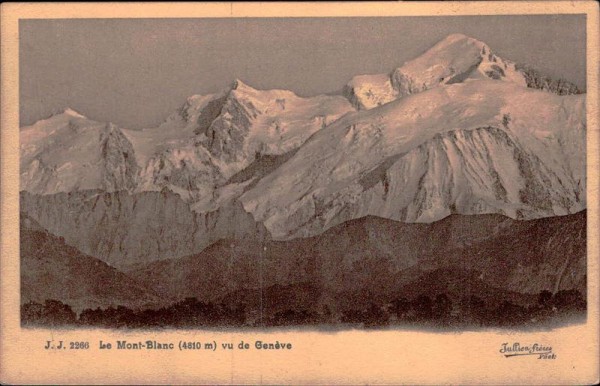Le Mont-Blanc (4810 m) Vorderseite