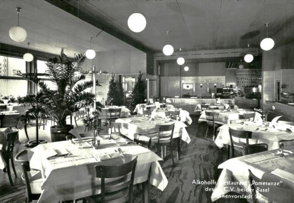 Basel, Alkoholfr. Restaurant "Pomeranze" Vorderseite