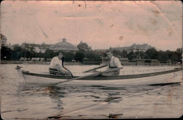 Schiff fahren im Zürichsee Vorderseite