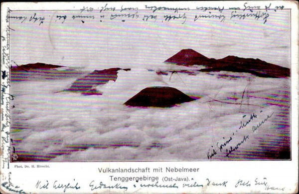 Vulkanlandschaft mit Nebelmeer Tenggergebirge (Ost-Java) Vorderseite