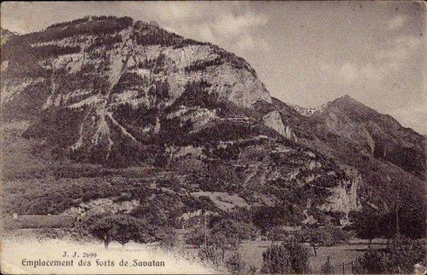 Emplacement des Forts de Savatan Vorderseite