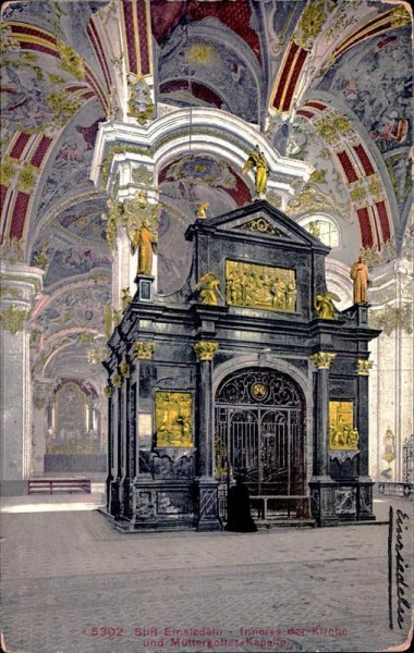 Kloster Einsiedeln - Inneres der Kirche Vorderseite