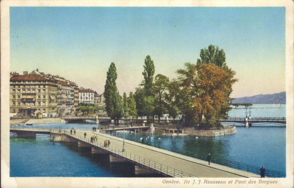 Genève, Rousseau et Pont des Bergues