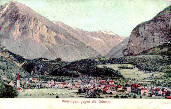 Meiringen, gegen die Grimsel Vorderseite