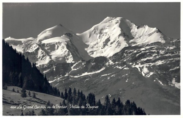 Le Grand Combin vu de Verbier, Vallée de Bagnes Vorderseite
