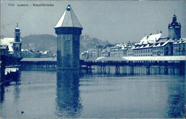 Luzern - Kapellbrücke Vorderseite