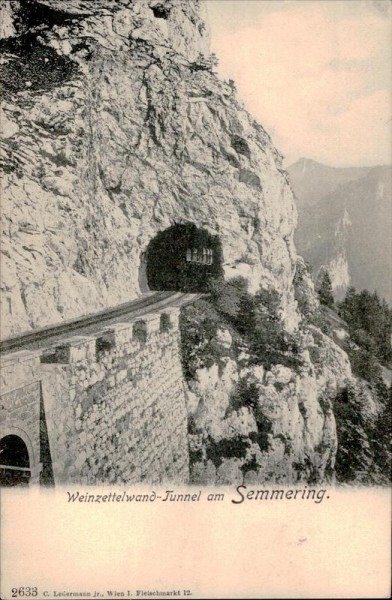 Weinzettelwand-Tunnel am Semmering Vorderseite
