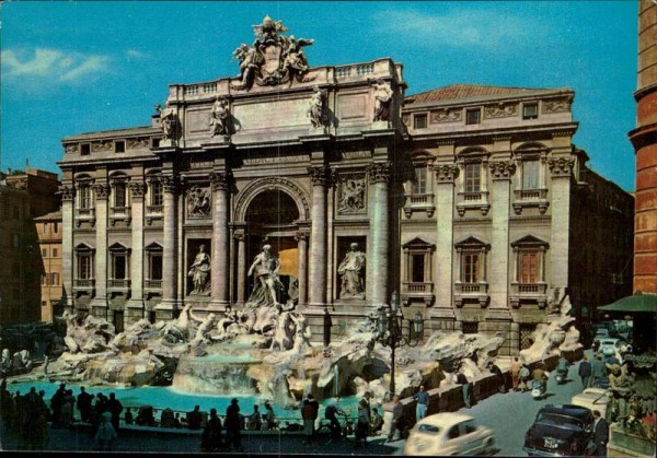 Der Brunnen von Trevi (Rom) Vorderseite