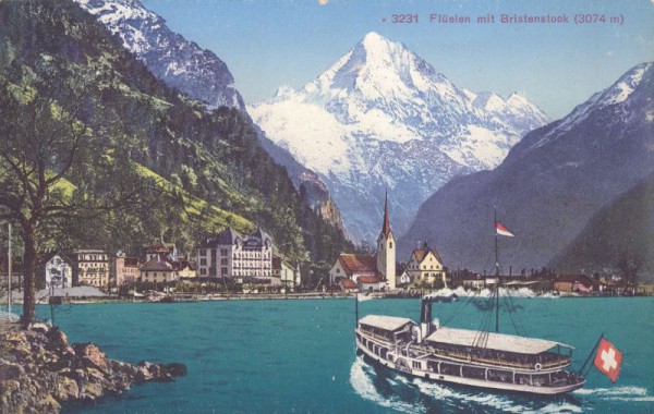 Flüelen mit Bristenstock (3074 m)