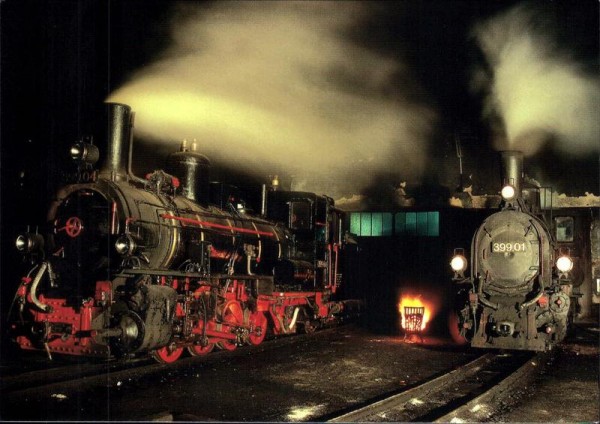 Lokomotiven 399.01 und 399.04 Vorderseite
