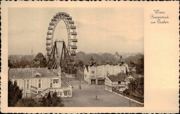 Wien, Riesenrad im Praten Vorderseite