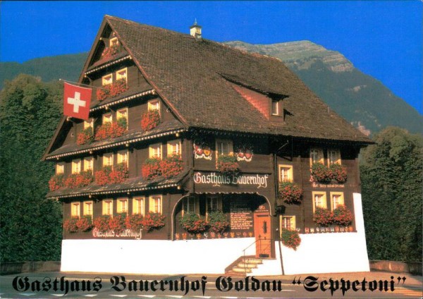Goldau, Gasthaus Bauernhof "Seppetoni" Vorderseite