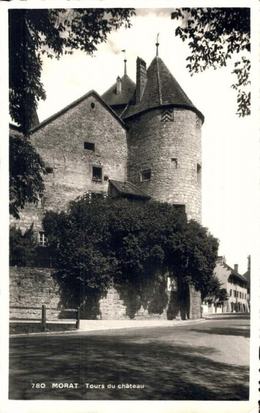 Morat. Tours du Château. 1935 Vorderseite
