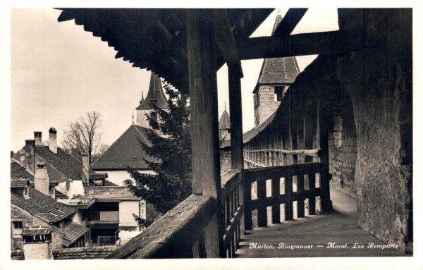 Murten, Ringmauer - Morat. Les Remparts Vorderseite