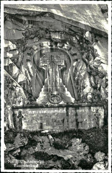 Andermatt/Russendenkmal Vorderseite