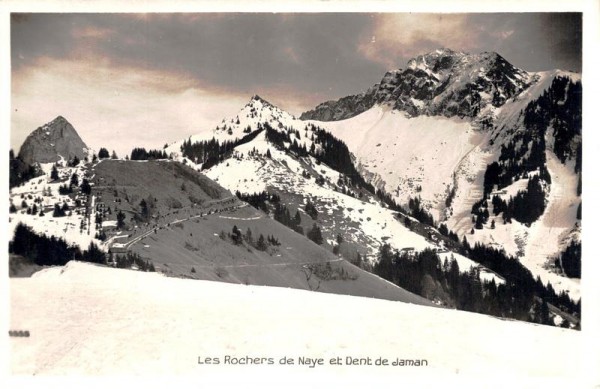 Les Rochers de Naye et Dent de Jaman Vorderseite