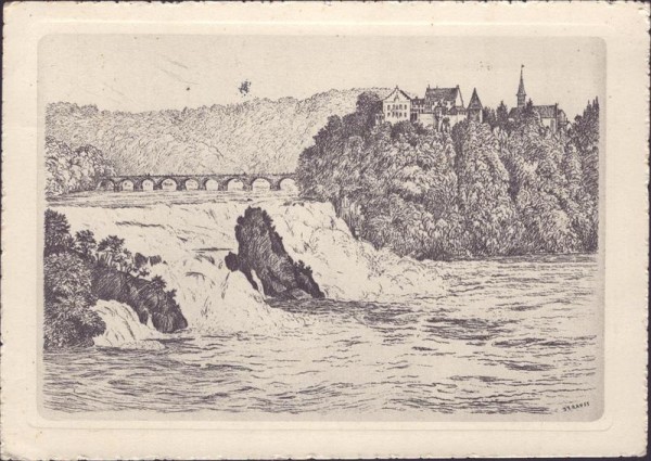 Rheinfälle bei Schaffhausen Vorderseite
