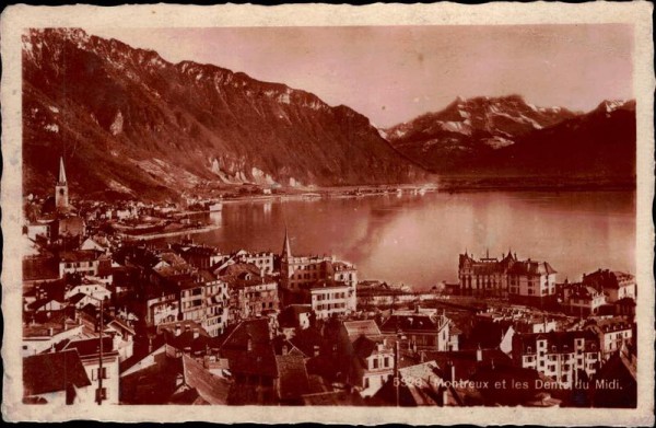 Montreux et les Dents du Midi Vorderseite