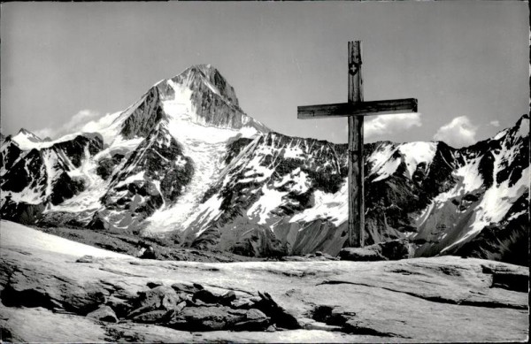 Grenzkreuz auf dem Lötschenpass (2690 m) Vorderseite