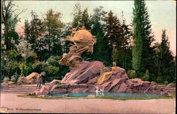 Bern, Weltpostdenkmal Vorderseite