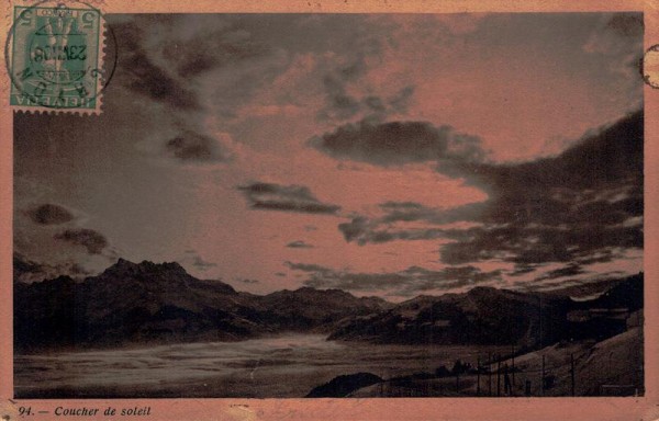 Coucher de Soleil, Lac Léman, 1908 Vorderseite
