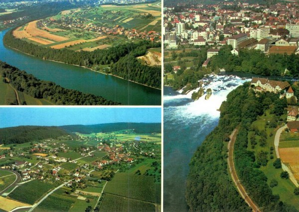 Uhwiesen ZH, Dachsen ZH - Flugaufnahmen Vorderseite