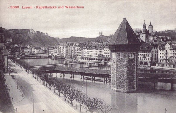 Luzern - Kapellbrücke und Wasserturm