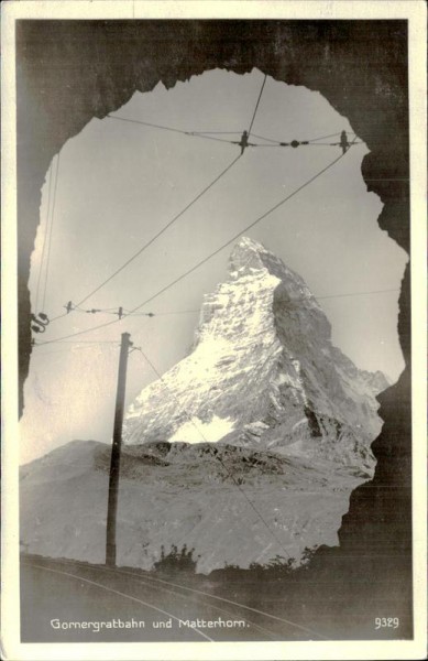 Gornergratbahn und Matterhorn (4478 m) Vorderseite