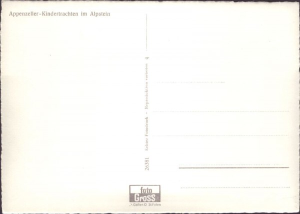 Appenzeller-Kindertrachten im Alpstein