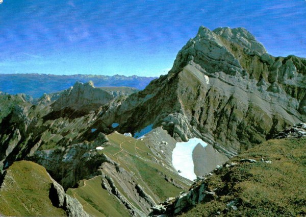 Lisengrat-Rotsteinpass und Altmann Vorderseite