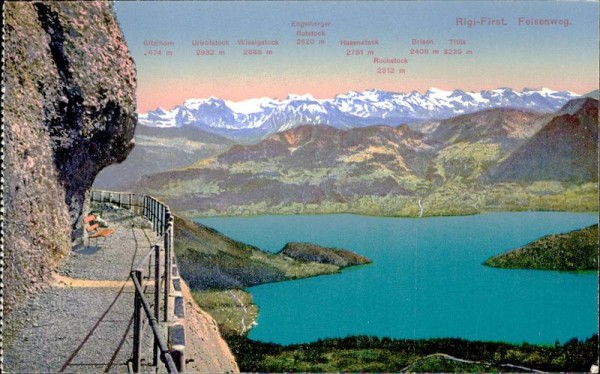 Rigi-Frist - Felsenweg Vorderseite
