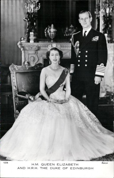 Queen Elizabeth, Duke of Edinburgh Vorderseite