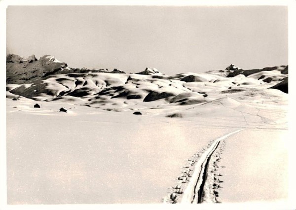 Skigebiet Melchsee-Frutt. 1943 Vorderseite