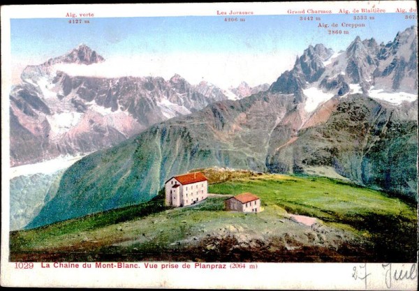 La Chaine du Mont-Blanc Vorderseite
