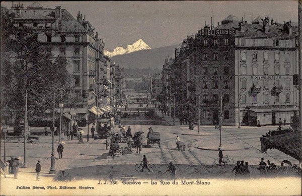 Genève - La Rue du Mont-Blanc Vorderseite