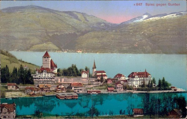 Spiez gegen Gunten  Vorderseite