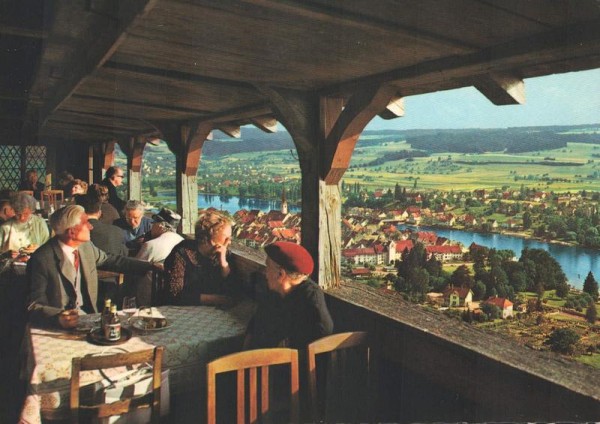 Stein am Rhein. Burg Hohenklingen, Terrasse Vorderseite