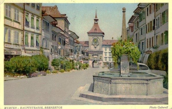Murten, Hauptstrasse, Bernertor Vorderseite