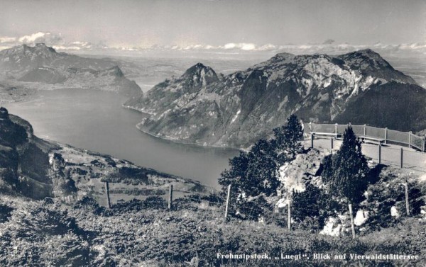 Frohnalpstock, "Luegi", Blick und Vierwaldstättersee Vorderseite
