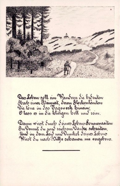 Gedicht Vorderseite