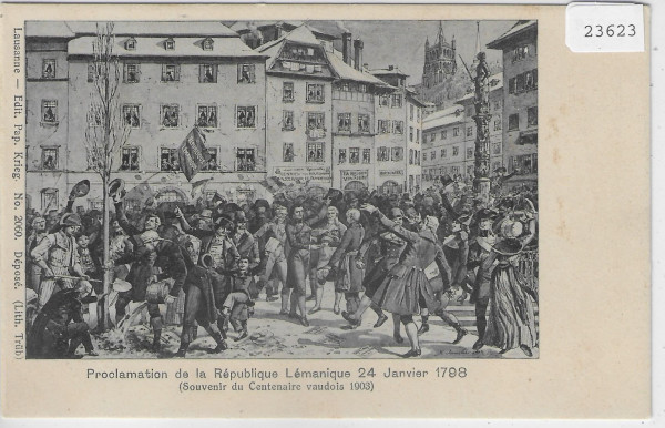 Proclamation de la Republique Lemanique 1798
