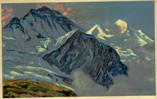 Francois Gos, La Jungfrau et le Silberhörner Vorderseite