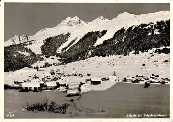Brigels mit Brigelserhörner. 1947 Vorderseite
