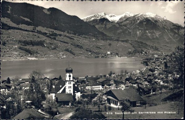 Sachseln am Sarnensee mit Pilatus Vorderseite