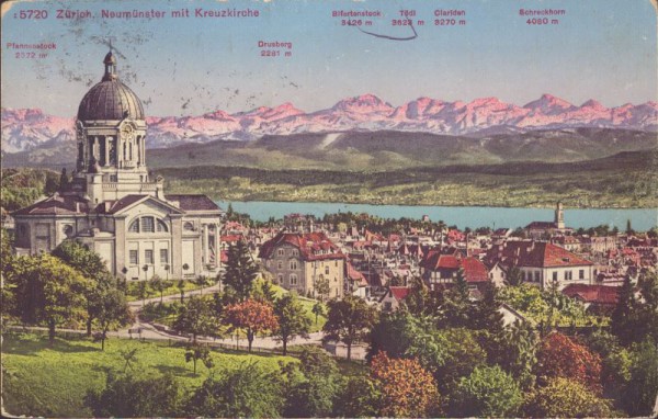 Zürich, Neumünster mit Kreuzkirche